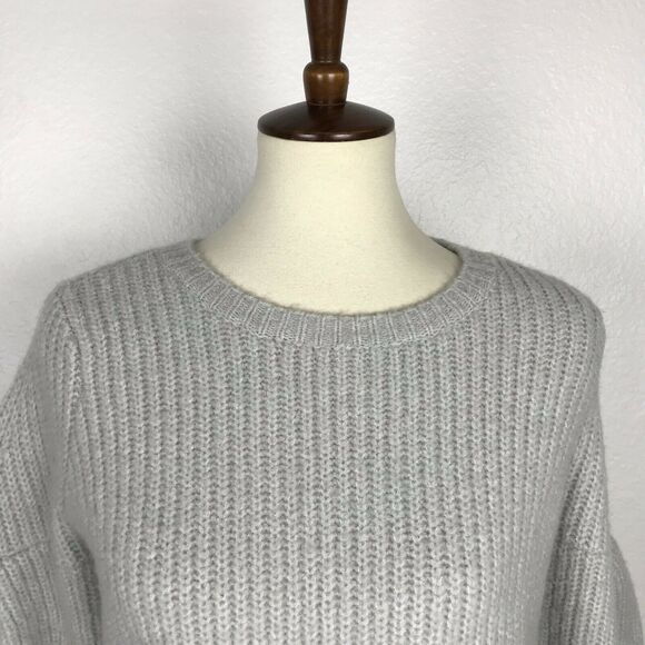 Lovers + Friends Pullover Maxine Crop Wide Sleeve Ribbed Sweater - Picture 3 of 12